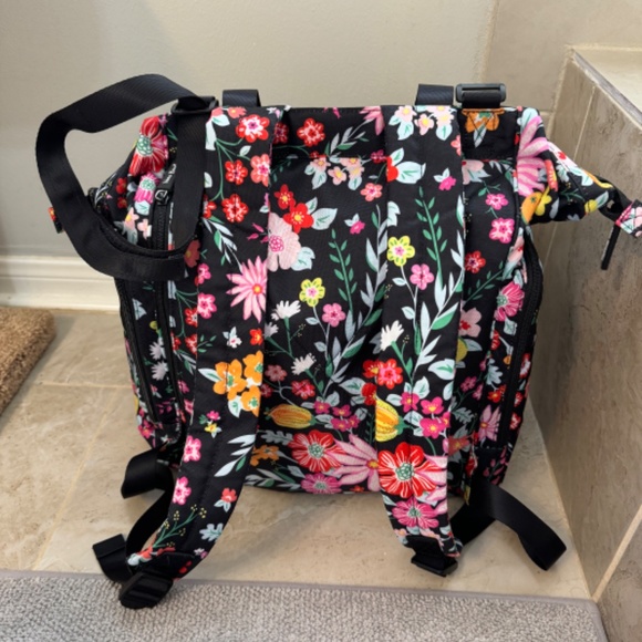 Vera Bradley Floral Baby Bag - Black and Multicolor - Picture 7 of 8